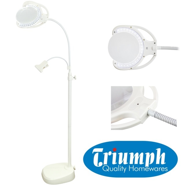 triumph led rechargeable magnifying desk lamp