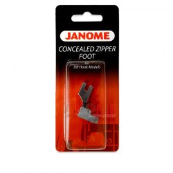 Janome Concealed Zipper Foot (for DB Hook Models)