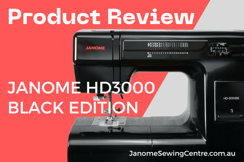 Janome Black Edition HD1000 Commercial and Mechanical Sewing Machine with  Bonus Accessories 