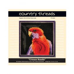 Country Threads Tapestry Kit- Crimson Rosella