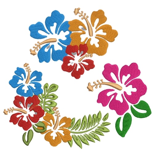 Free Hibiscus Embroidery Designs