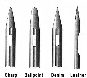 Design of sewing needles
