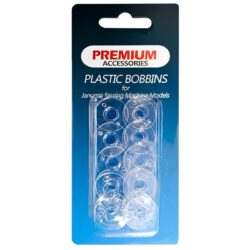 Premium Plastic Sewing Machine Bobbins 10 Pack for Janome Sewing Machines